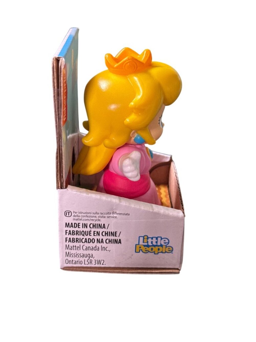 Fisher Price Little People My Mario Princess Peach Figure Pink Coquette Kidcore - Picture 2 of 4